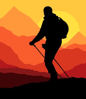 N Polonyalılar ile Kuzey yürüyüşü hiking dağlarda adam macera