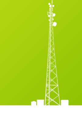 İletişim iletim kule radyo sinyal telefon anteni