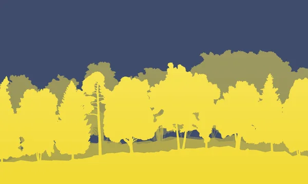 森林树木抽象矢量背景 — 图库矢量图片