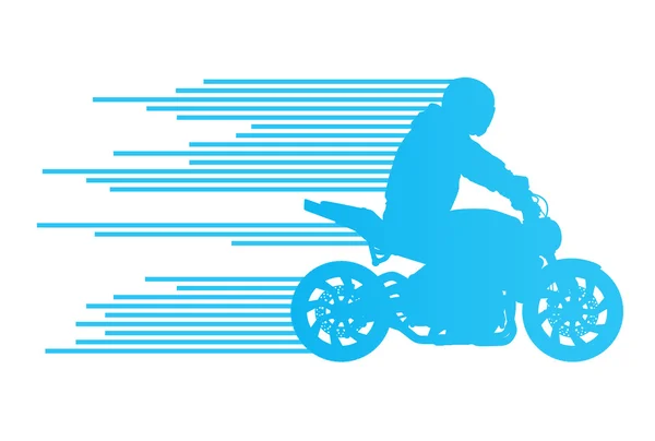 Motor rider vector achtergrond truc stunt illustratie conce — Stockvector