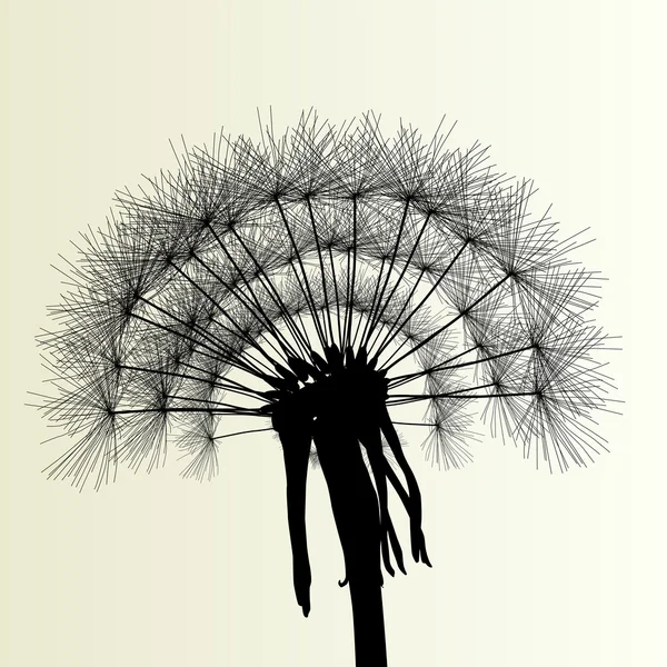 タンポポの抽象的な背景ベクトル図春 — ストックベクタ