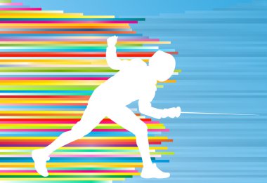 Eskrim adam düello özet satırları vektör arka plan kavramı