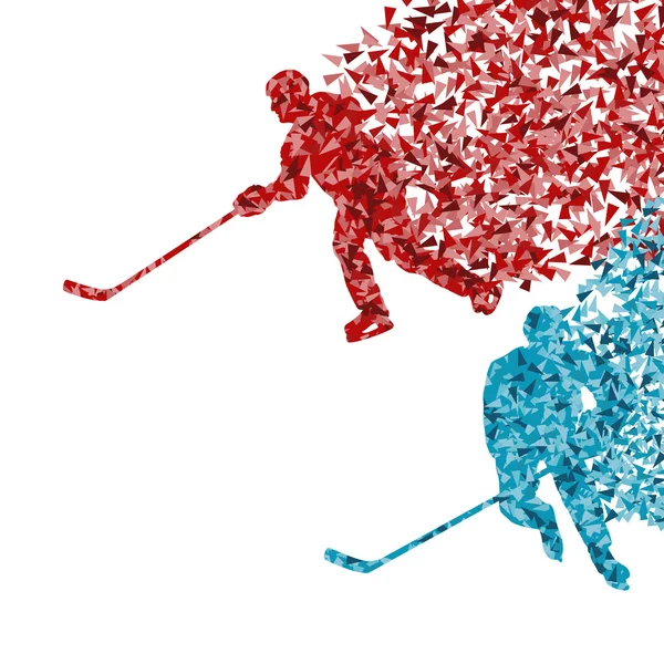 Hockeyspieler abstrakte vektor hintergrund illustration konzept ma — Stockvektor