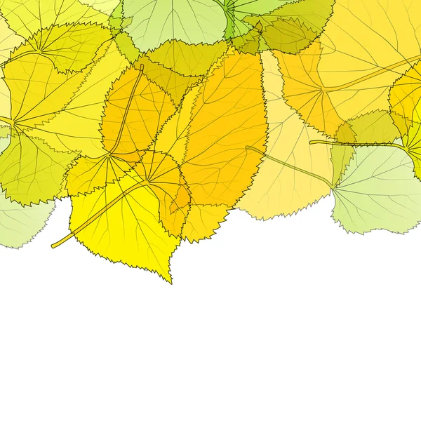 Löv höst bakgrund vektor abstrakt illustration kort — Stock vektor
