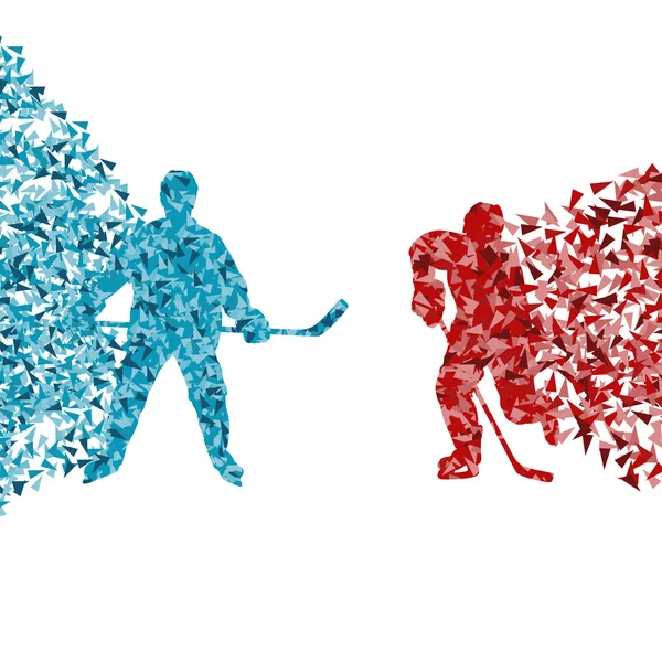 Hockey spelare abstrakt vektor bakgrund illustration Concept ma — Stock vektor