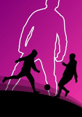 Futbol Futbol oyuncular aktif genç ve sağlıklı erkek silho spor