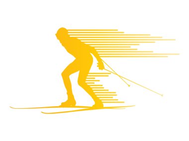 Cross country kayak vektör arka plan kavramı