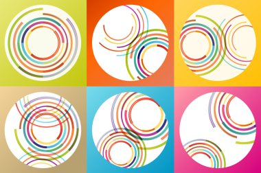 Soyut renkli şablonu, afiş vektör arka plan belirleme