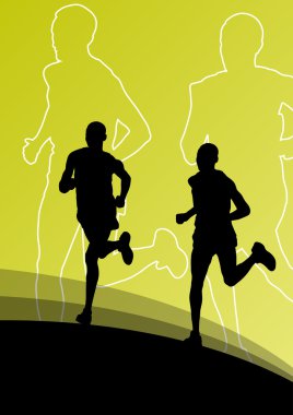 Etkin atlet spor Atletizm siluetleri resimde b çalıştıran