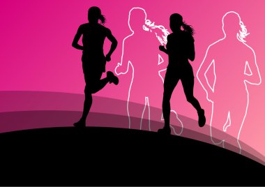 Etkin atlet spor Atletizm siluetleri resimde b çalıştıran