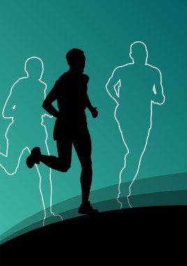 Etkin atlet spor Atletizm siluetleri resimde b çalıştıran