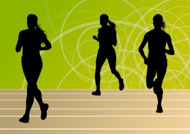 Etkin atlet spor Atletizm siluetleri resimde b çalıştıran