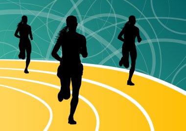 Etkin atlet spor Atletizm siluetleri resimde b çalıştıran