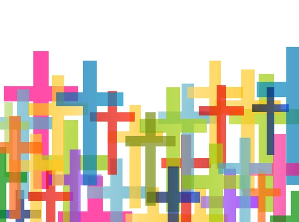 Christendom-Religie cross concept abstracte achtergrond vector — Stockvector