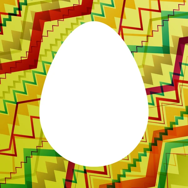 Páscoa ovo fresco primavera cor linha abstrato fundo ilustrat — Vetor de Stock