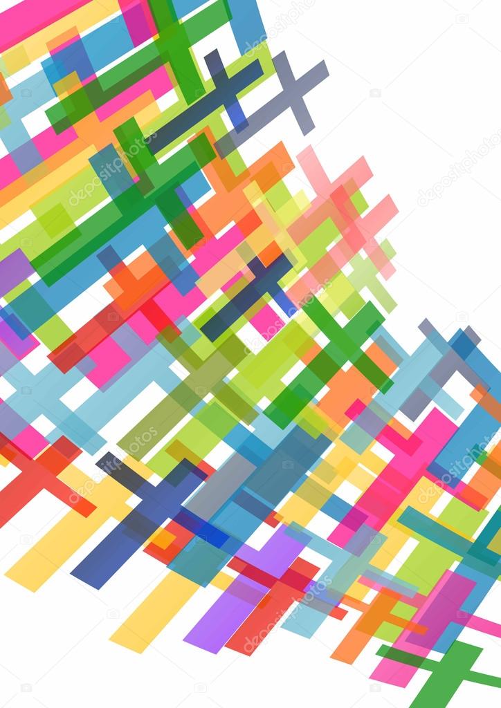 Christianity religion cross concept abstract background vector