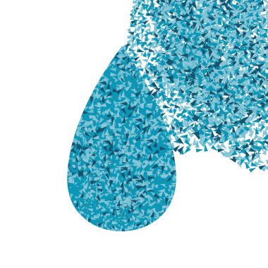 Blue ecology water drop vector background concept