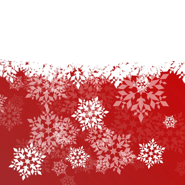 Winter Hintergrund weiße Schneeflocken fallen Weihnachten und Neujahr — Stockvektor