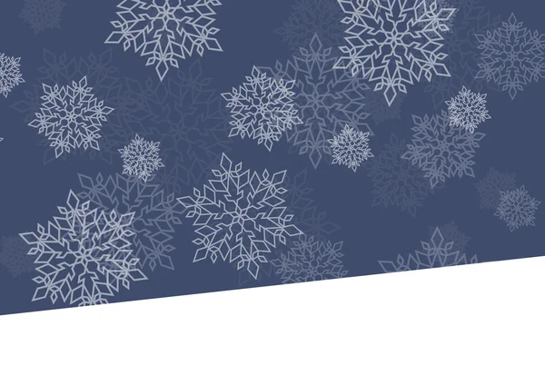 Inverno noite fundo branco flocos de neve caindo Natal e N — Vetor de Stock