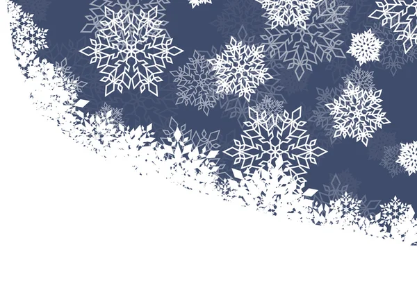 Talvi yö tausta valkoinen lumihiutaleet kuuluvat joulun ja N — vektorikuva