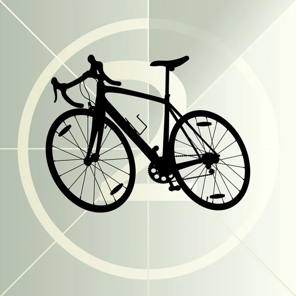 Rennen Rennrad Fahrrad Ikone Banner Vektor abstrakte Illustration — Stockvektor