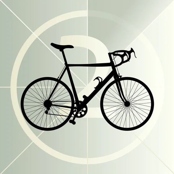 Bicicleta de carretera carrera icono banner vector abstracto ilustración — Vector de stock