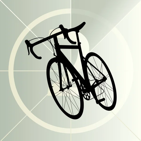 Rennen Rennrad Fahrrad Ikone Banner Vektor abstrakte Illustration — Stockvektor