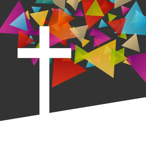 Christendom-Religie cross concept abstracte achtergrond vector — Stockvector