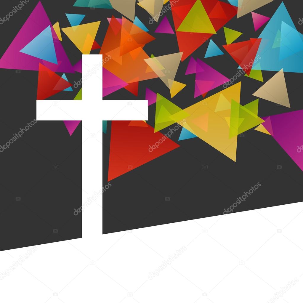 Christianity religion cross concept abstract background vector