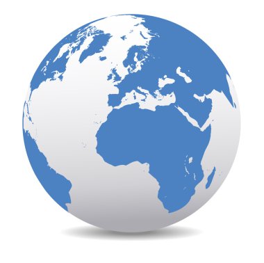 Avrupa ve Afrika'da, küresel dünya