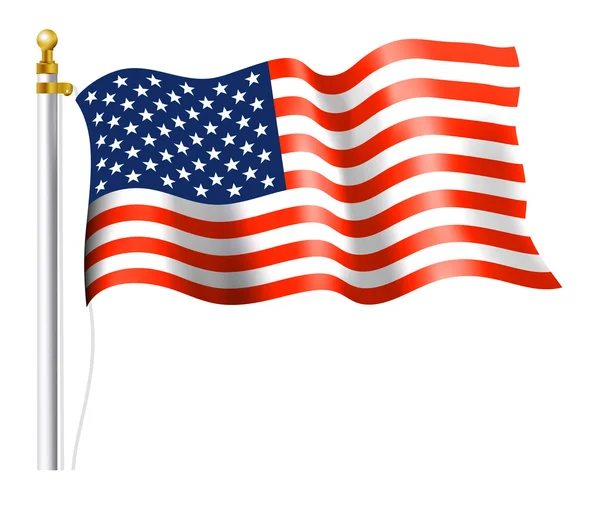 Amerikanische Flagge — Stockvektor