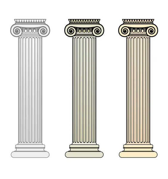 Columna iónica — Archivo Imágenes Vectoriales