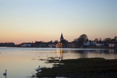 Bosham Dusk, West Sussex, İngiltere