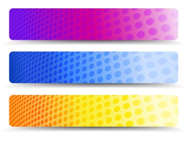 soyut turuncu mor ve mavi web Banner arka plan
