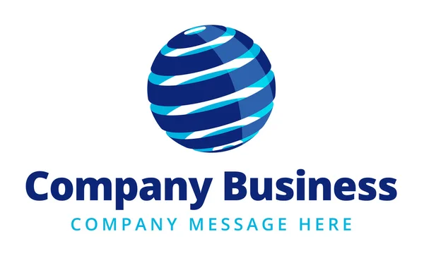 Global Company Business Logo Symbol — Stock Vector