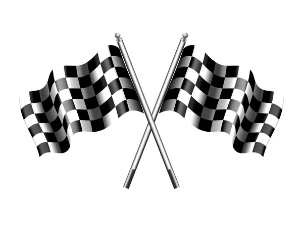 Banderas de cuadros Motor Racing — Vector de stock