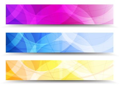 soyut turuncu mor ve mavi web Banner arka plan