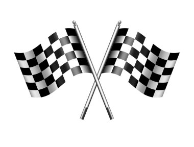 Checkered, Chequered Flags Finish Flag clipart