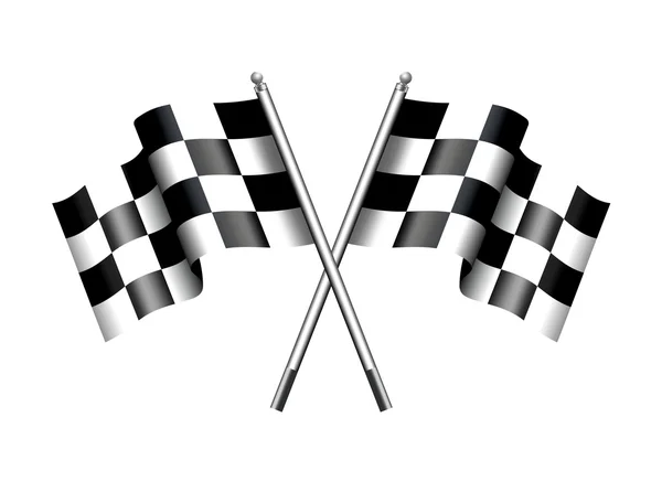 Banderas de cuadros Motor Racing — Vector de stock