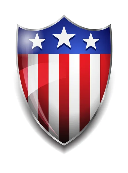 American Shield — Stock Vector