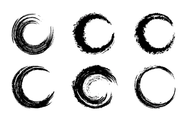 Siyah grafik fırça Swirls