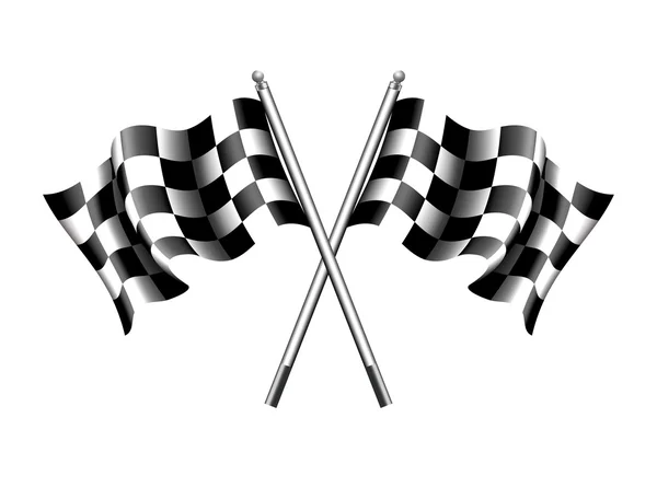 Banderas de cuadros Motor Racing — Vector de stock