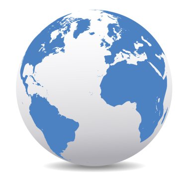 Avrupa, Kuzey ve Güney Amerika, Afrika küresel dünya