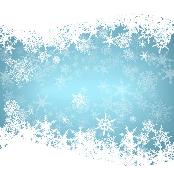 Snöflingor julkort — Stock vektor