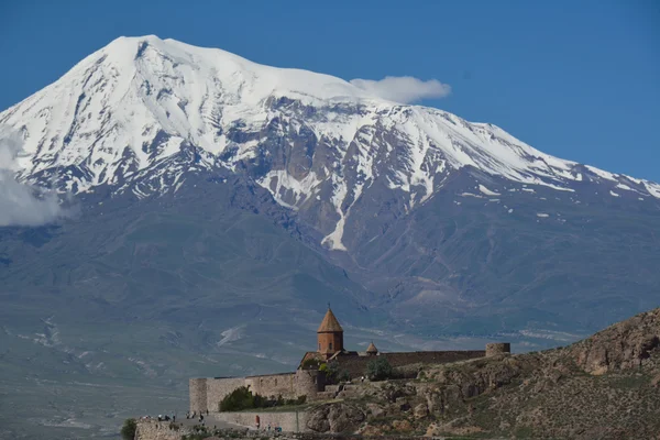 Virap Ararat dan Khor — Stok Foto