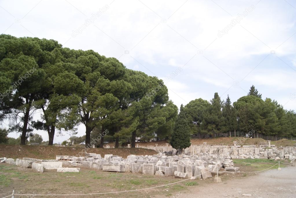 Ruins of the house in Ephesus