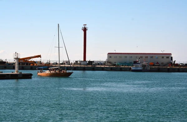 Parte del porto di Sochi, Russia vista — Foto Stock