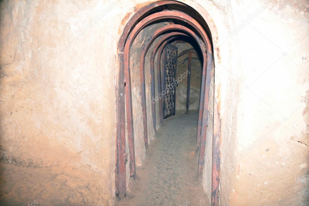 Fragment of corridor in Antoniy caves, Chernigov