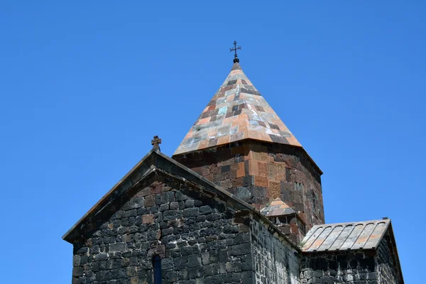 Sevanavank 교회, Sevan 호수의 일부 — 스톡 사진