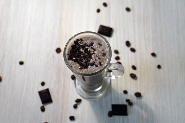 Cold coffee cocktail with chocolate — Stock Photo, Image